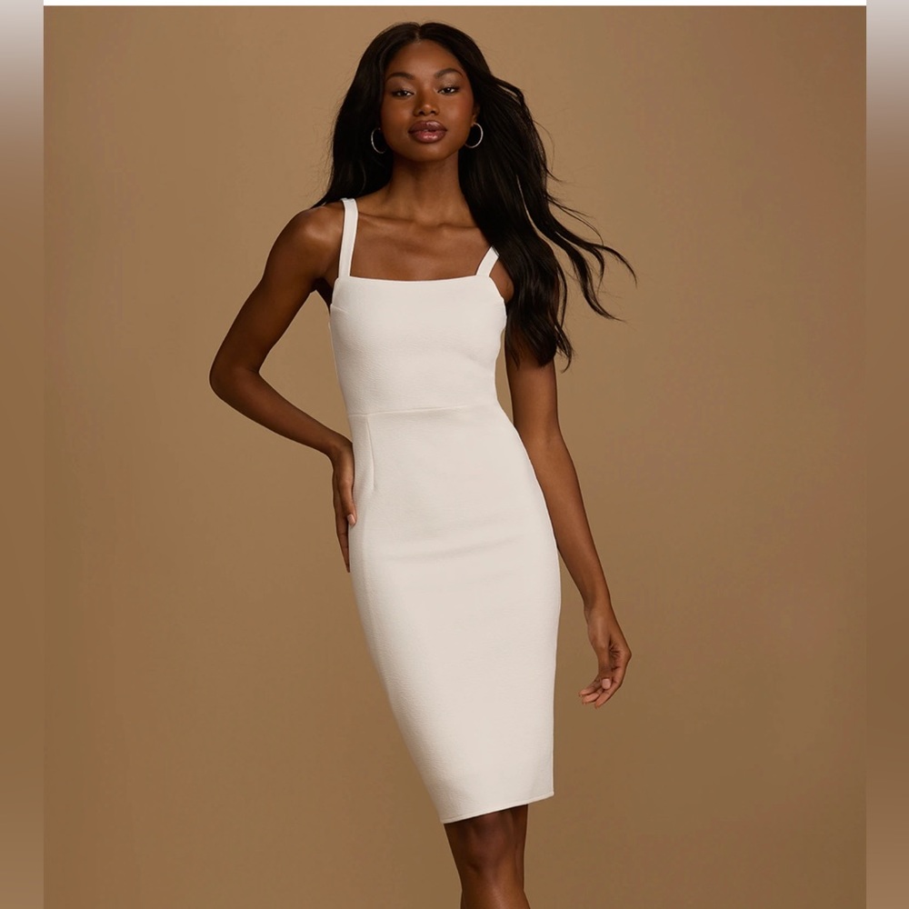White Bridal Bodycon Dress